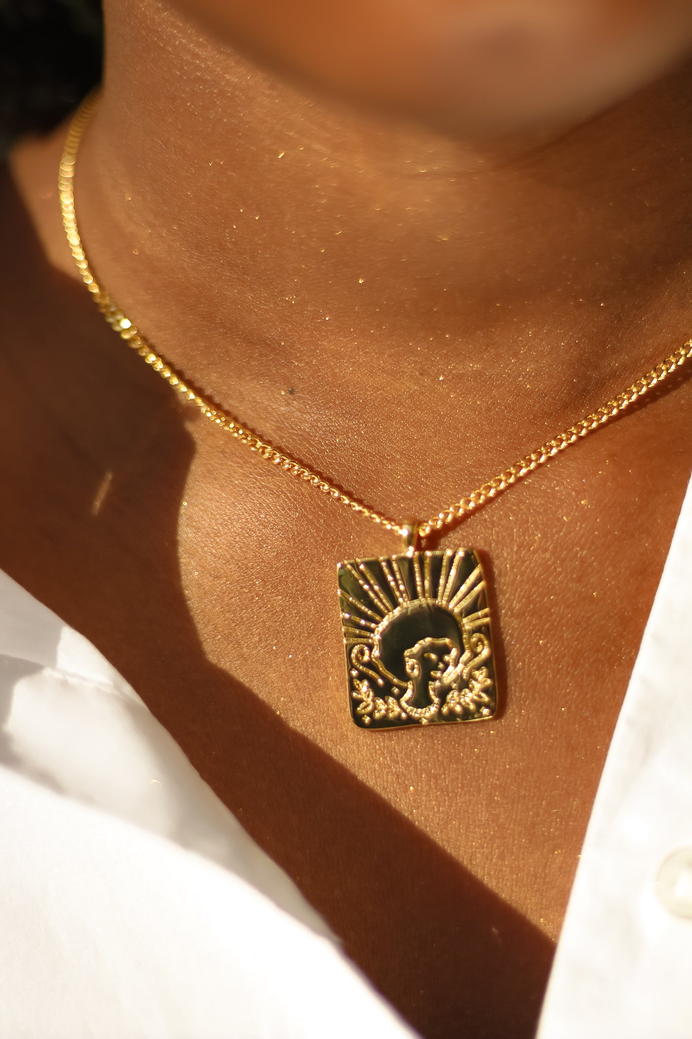 Nyah 20k Gold Plated Necklace - Scarlet & Saige Jewellery Nairobi, Kenya