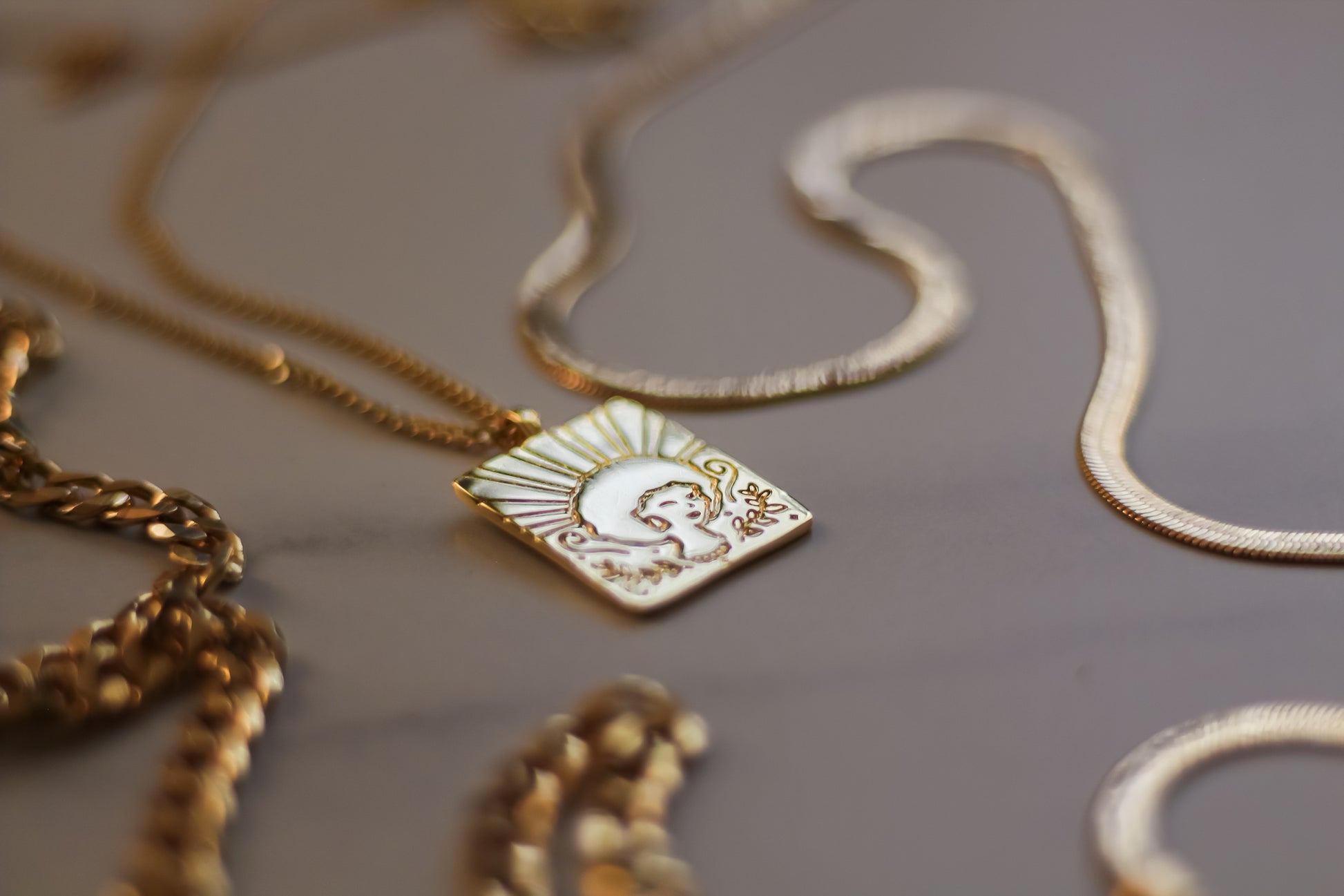 Nyah 20k Gold Plated Necklace - Scarlet & Saige Jewellery Nairobi, Kenya