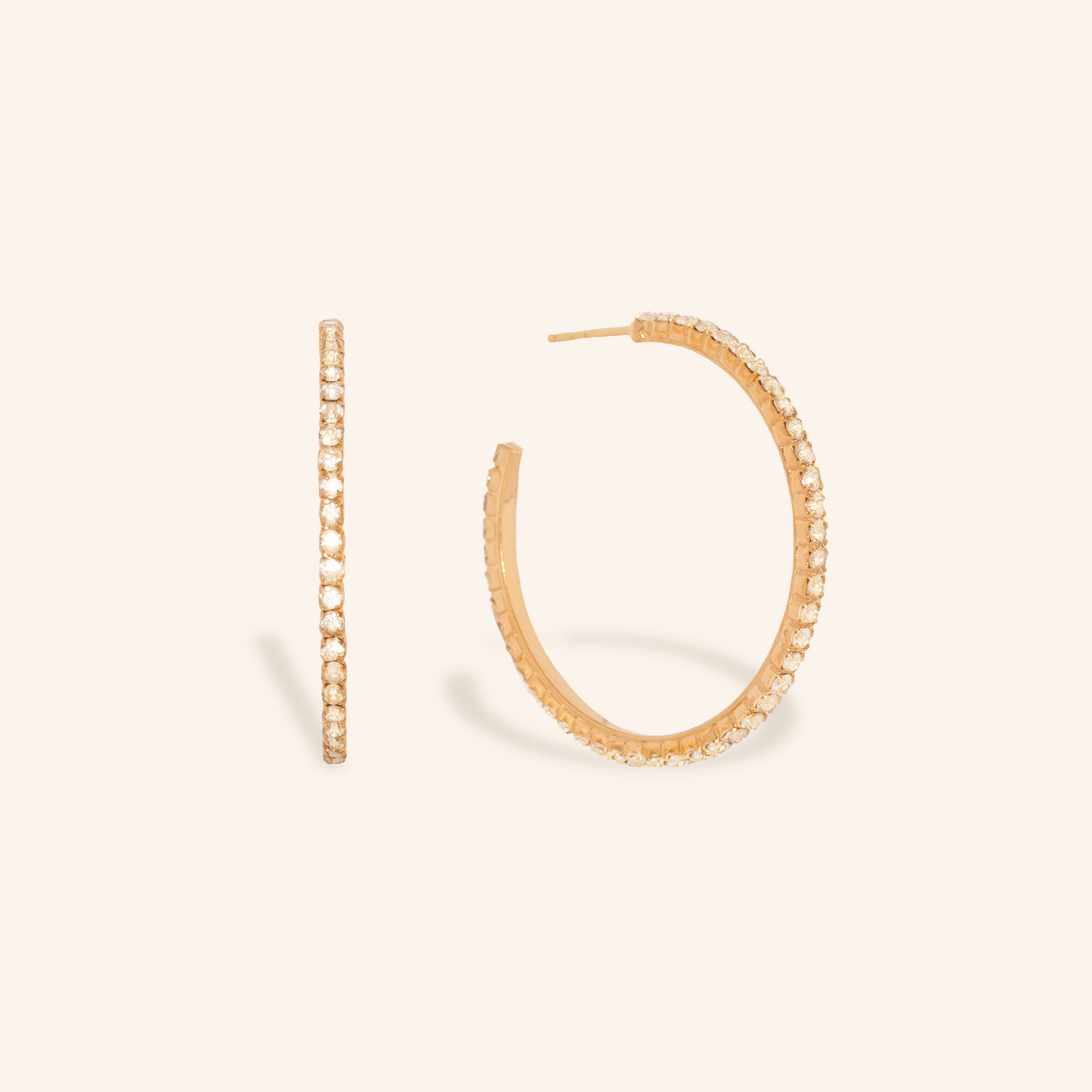 scarlet and saige clara cz hoops 18k gold filled nairobi kenya