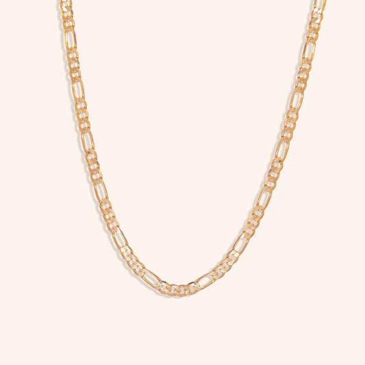 scarlet and saige gold filled 18k figaro chain