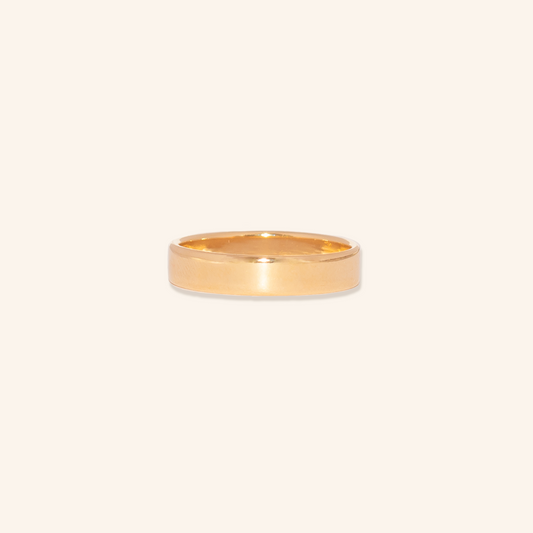 scarlet and saige classic band ring 18k gold filled